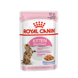 Royal Canin Kitten Sterilised Корм консервированный для стерилизованных котят до 12 месяцев, желе, 85г